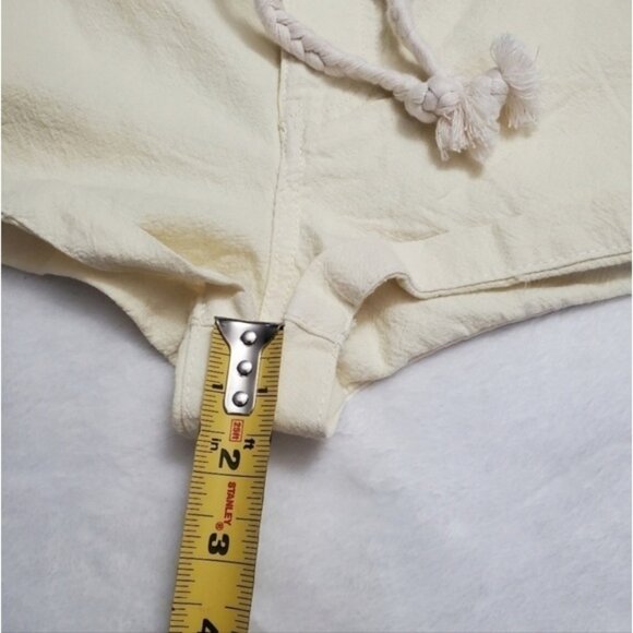 NWT Harlow Coastal Linen Cotton Blend Shorts Yellow M - Picture 8 of 14